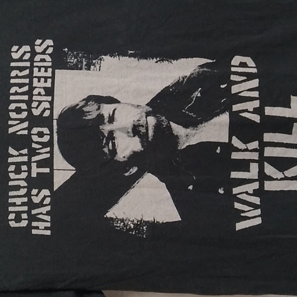 Chuck Norris 2008 Vintage T-Shirt Great Condition M&O Knits Heavyweight Shirt - Picture 3 of 9